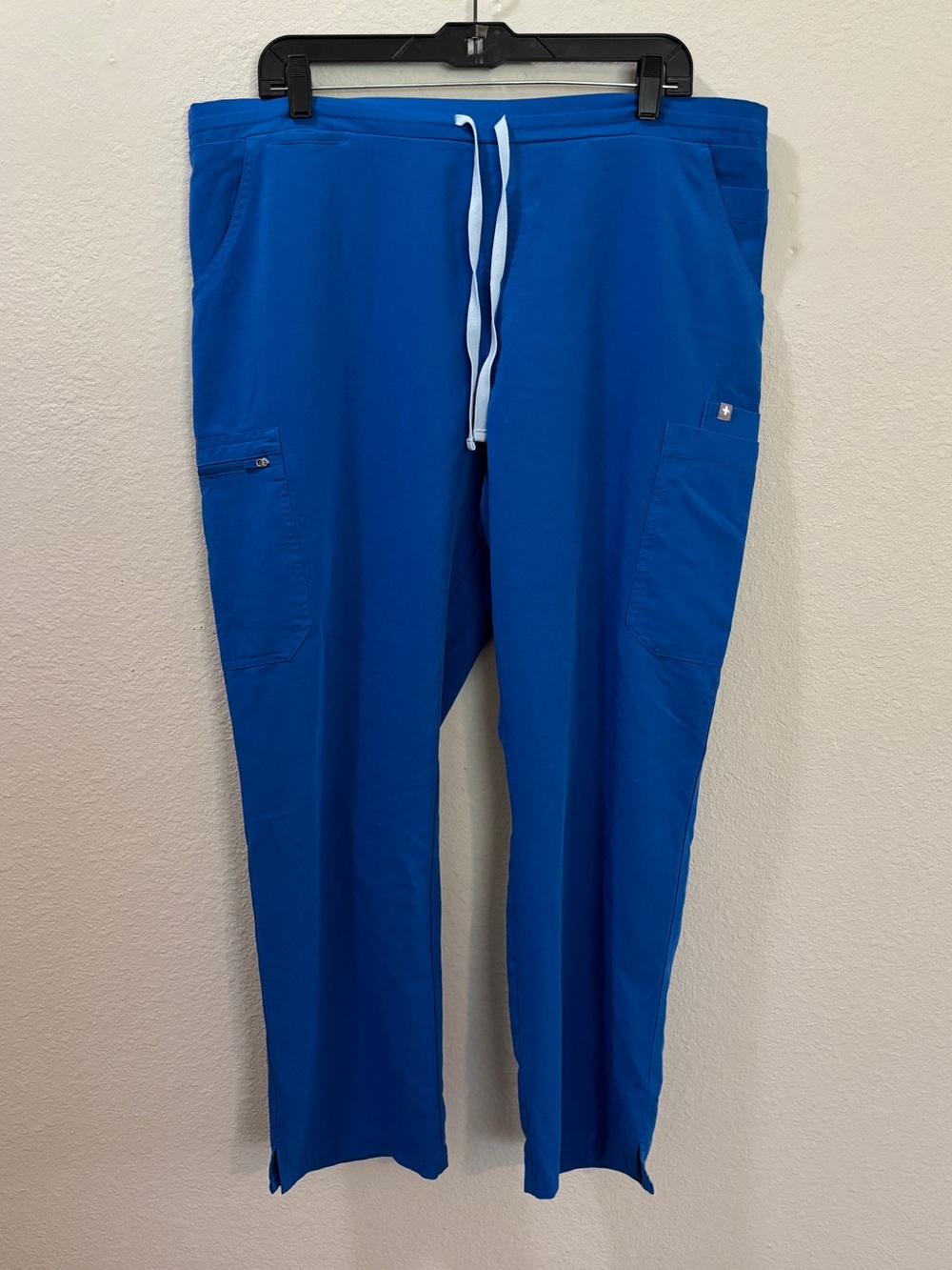 FIGS Royal Blue Yola Elastic Waist Skinny Scrub Pants Size XL Petite